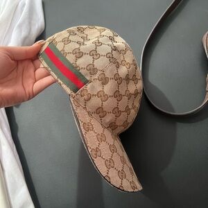 Gucci Brown Monogram Hat